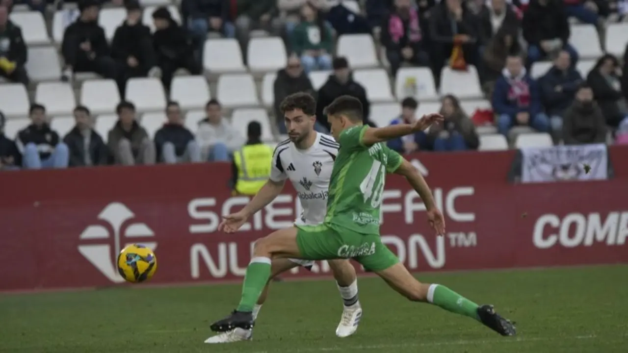Partido disputado entre Albacete y Racing. / L.H.