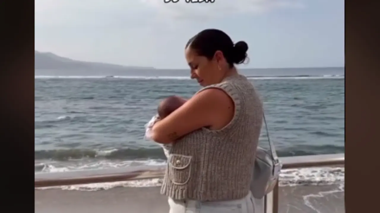 Anabel Pantoja y su hija Alma en un v&iacute;deo de Tiktok. / Redes sociales