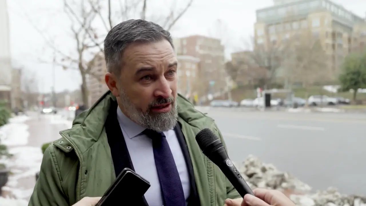 Abascal declara sobre lo ocurrido en Telef&oacute;nica desde Washington. / Red X