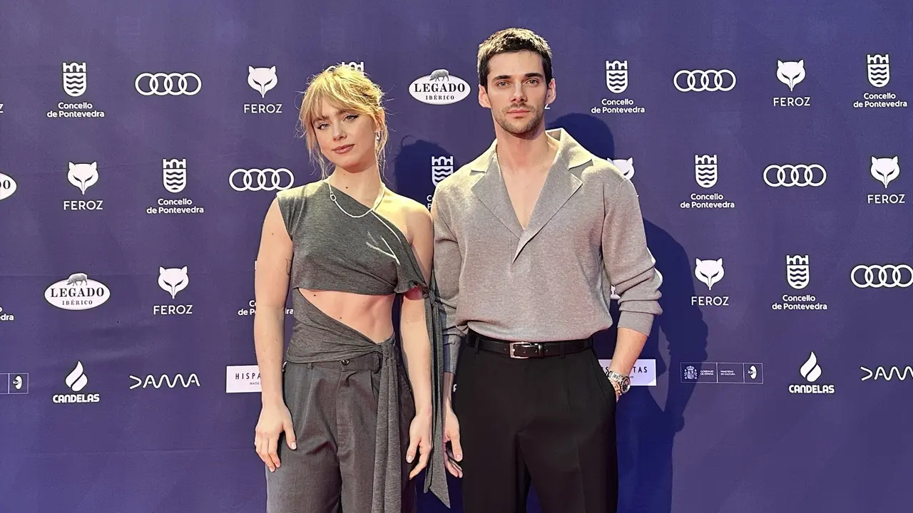 Los actores Clara Galle y &Aacute;lvaro Rico cuando se presentaron a los nominados a los premios Feroz. / EP / Archivo