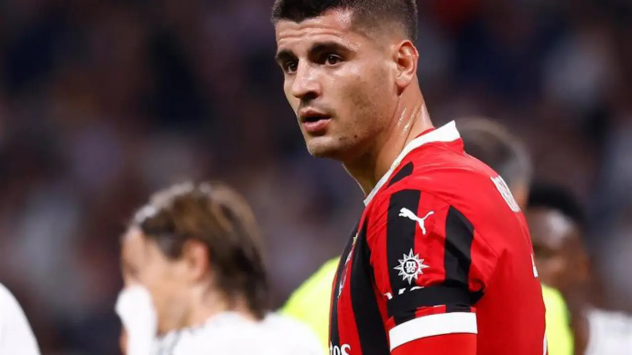 El jugador espa&ntilde;ol del Milan, &Aacute;lvaro Morata. / EP