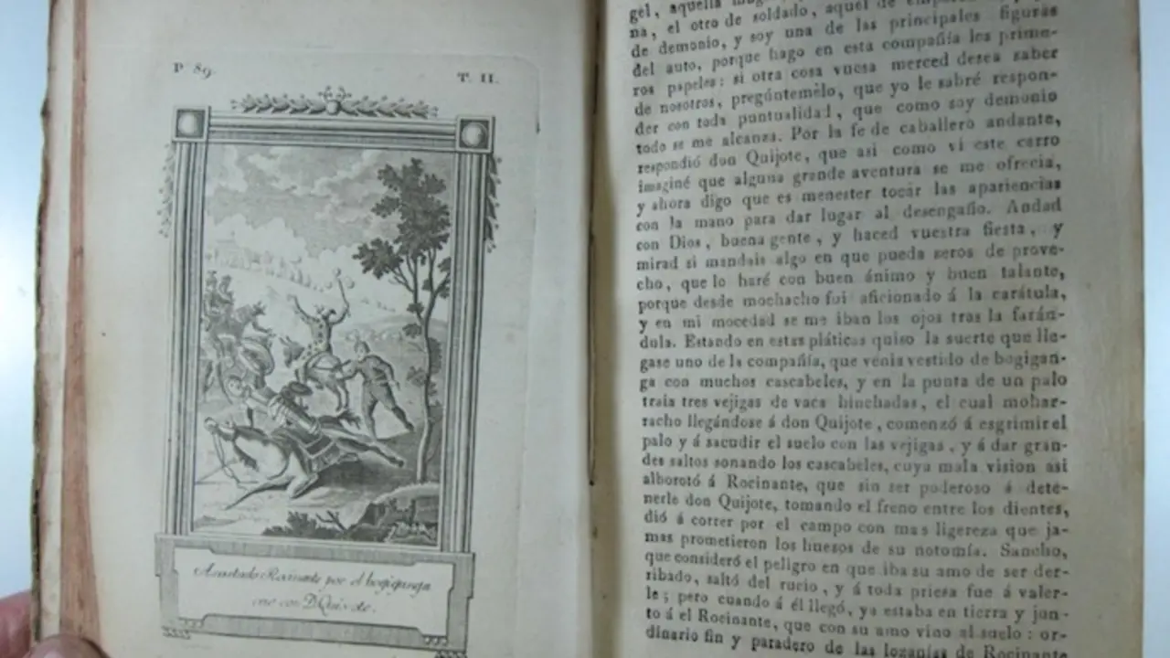 Una p&aacute;gina del Quijote. / A.E