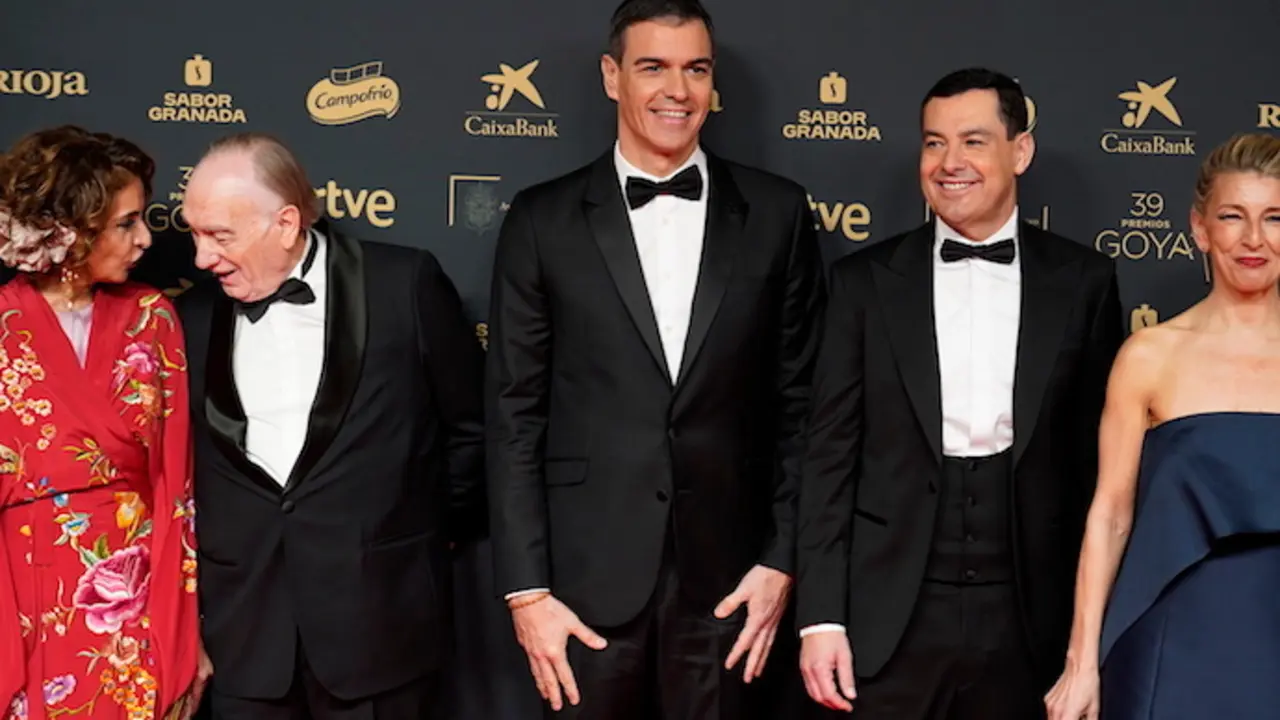 El presidente del Gobierno, Pedro S&aacute;nchez en los Premios Goya. / EP