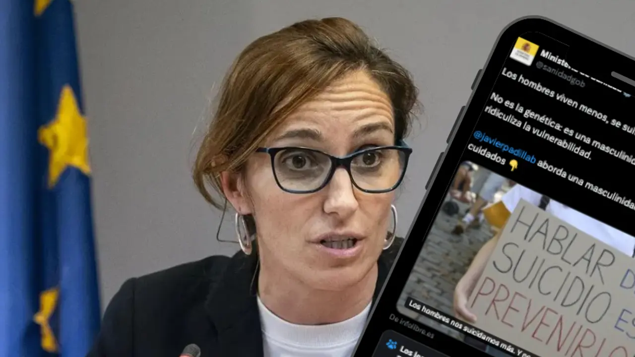 La ministra de Sanidad, M&oacute;nica Garc&iacute;a , en el centro de la pol&eacute;mica tras culpar a la "masculinidad t&oacute;xica" del suicidio masculino en un mensaje institucional sin respaldo cient&iacute;fico.