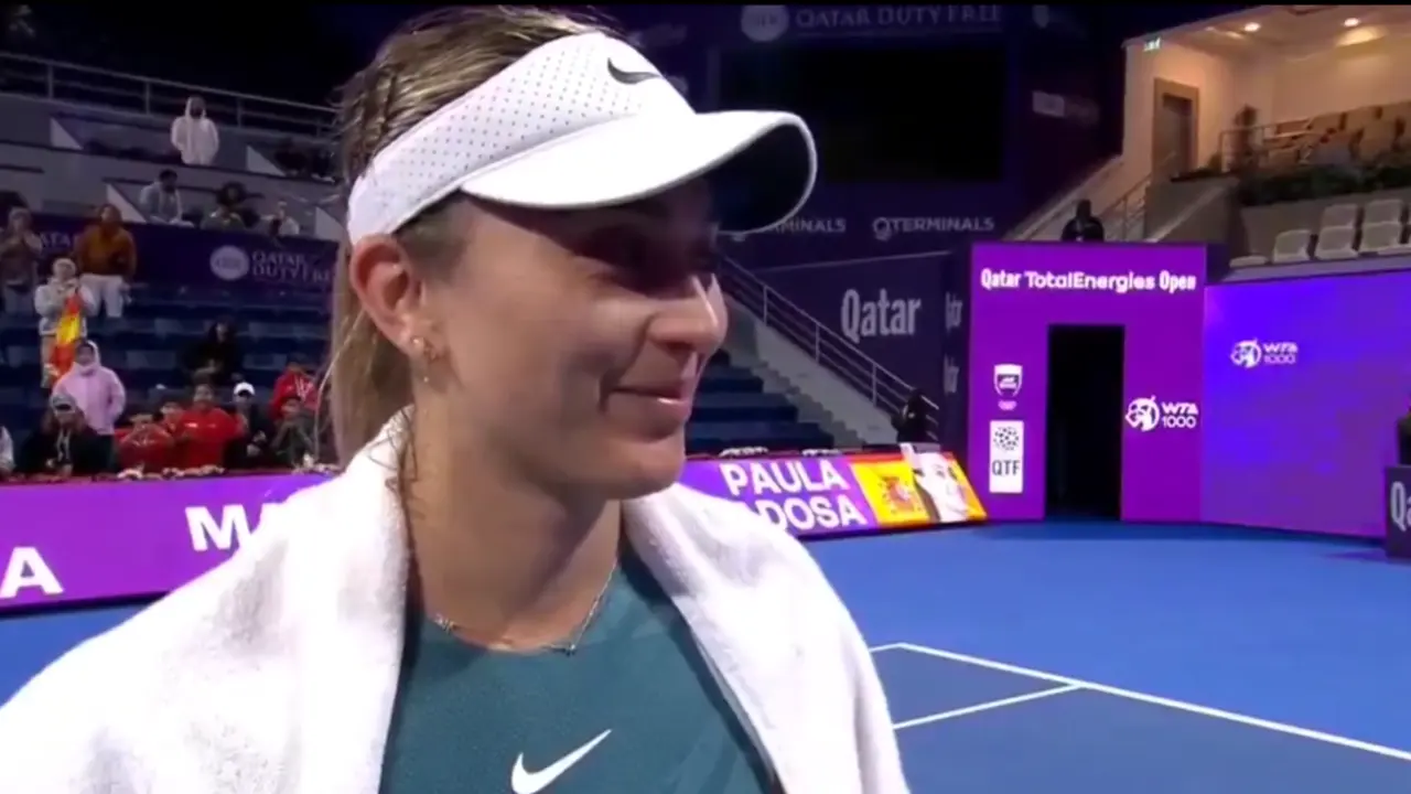 Paula Badosa tras el partido. / X
