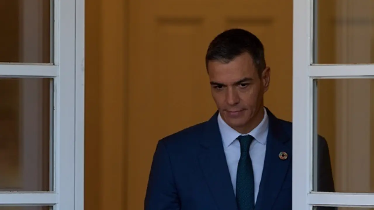 El presidente del Gobierno, Pedro S&aacute;nchez, en el Palacio de La Moncloa.

Firma: Jes&uacute;s Hell&iacute;n / Europa Press