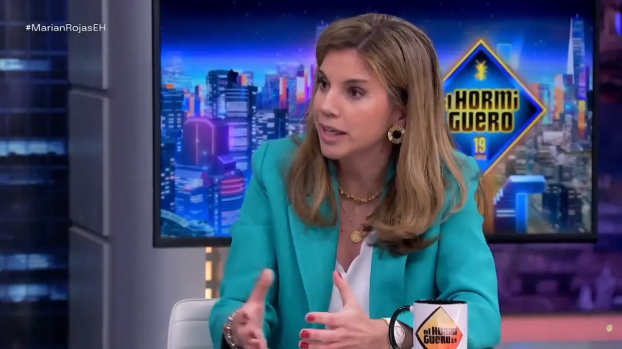 Mari&aacute;n Rojas Estap&eacute; durante la entrevista en 'El Hormiguero'. / X