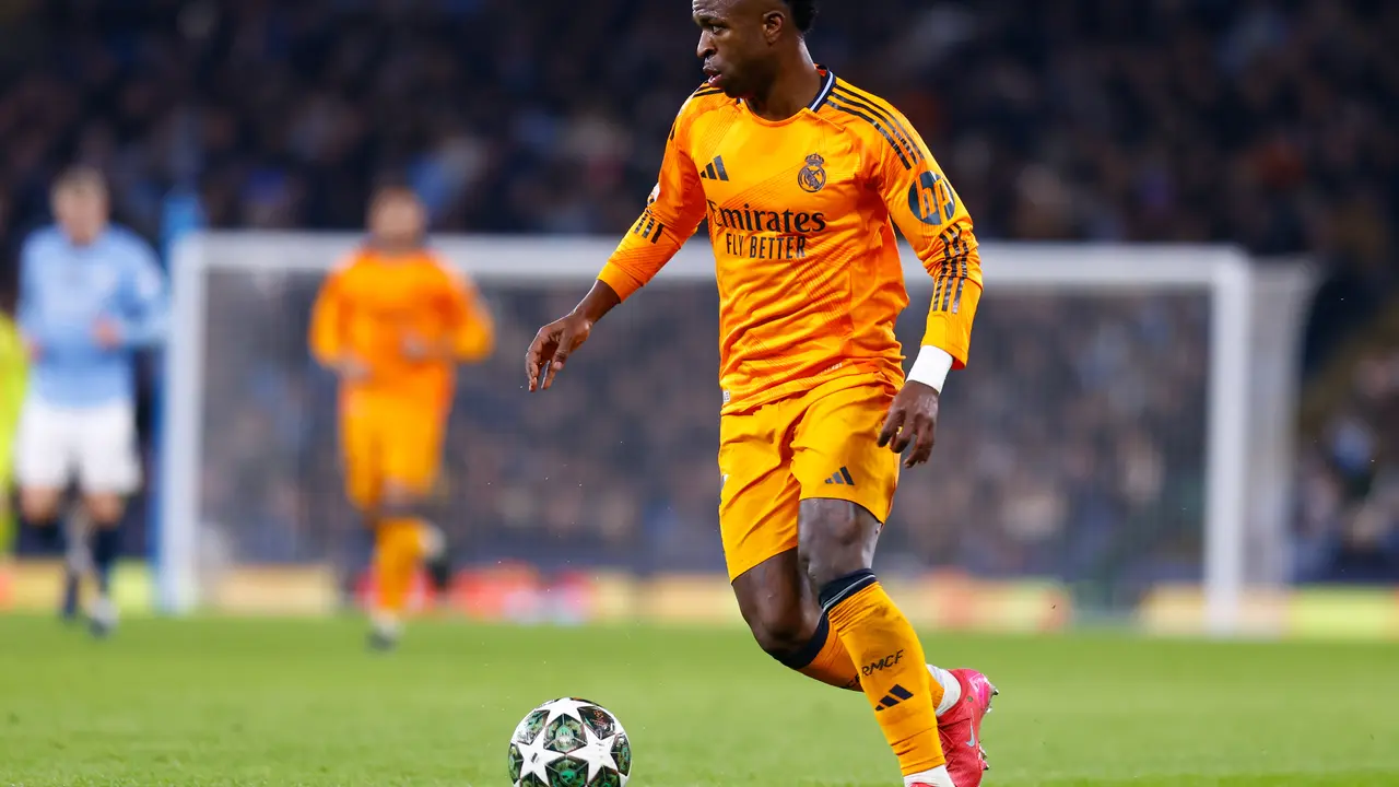 Vinicius durante el partido ante el City. / EP