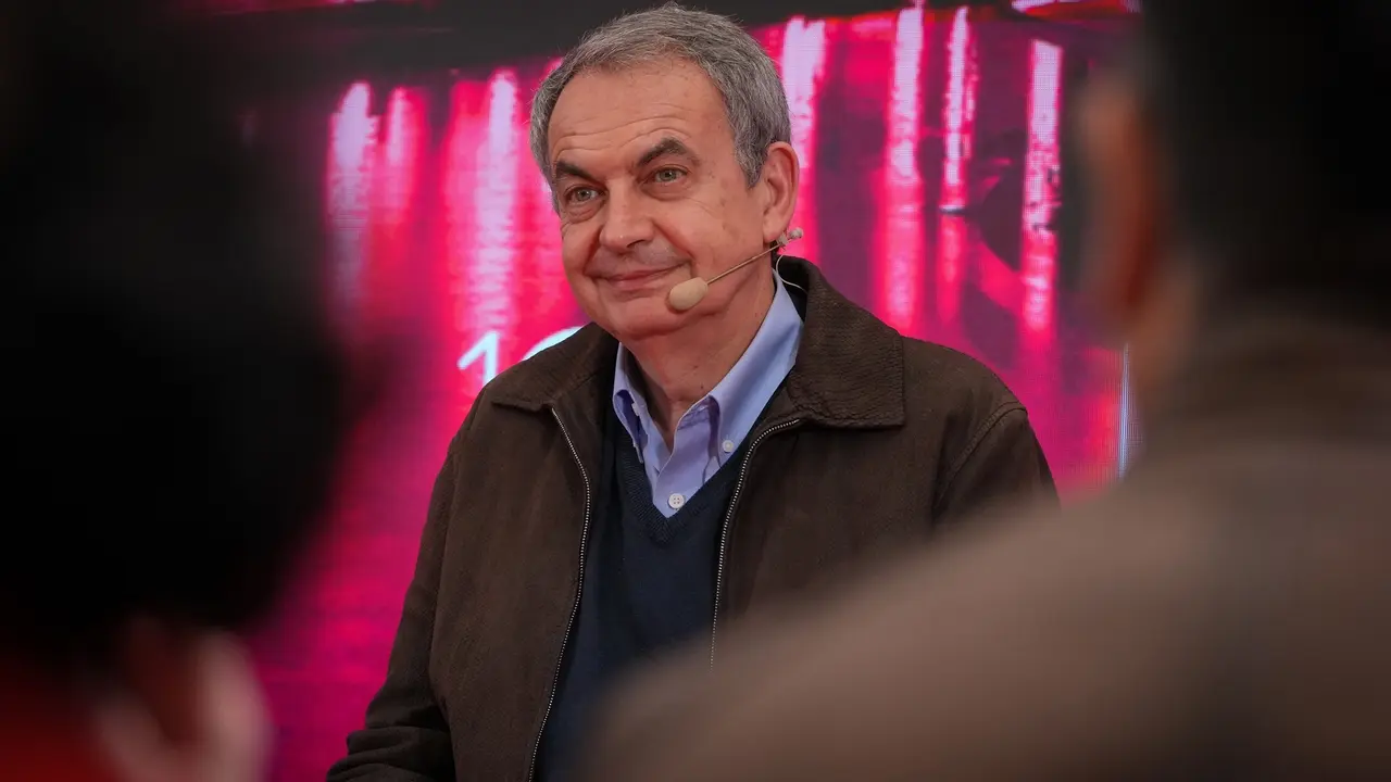 El expresidente del Gobierno, Jos&eacute; Luis Rodr&iacute;guez Zapatero, durante el 10&ordm; Congreso del PSE-EE. / Unanue