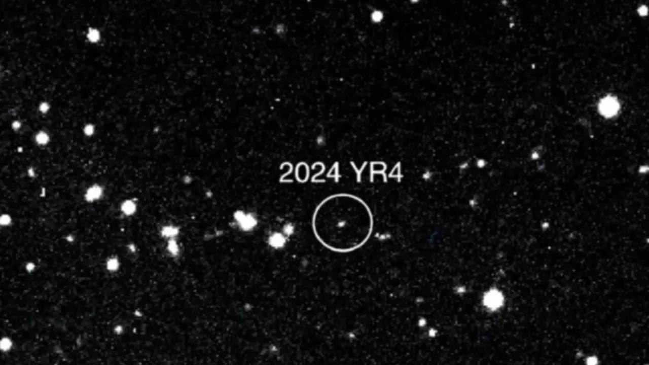 El asteroide 2024 YR4 observado por el telescopio Magdalena Ridge de 2,4 m en el Instituto Tecnol&oacute;gico de Nuevo M&eacute;xico el 27 de enero de 2025. / NASA