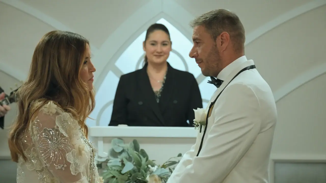 Joaqu&iacute;n S&aacute;nchez y Susana Saborido se casan por segunda vez, 20 a&ntilde;os despu&eacute;s de su primer enlace. / Antena3