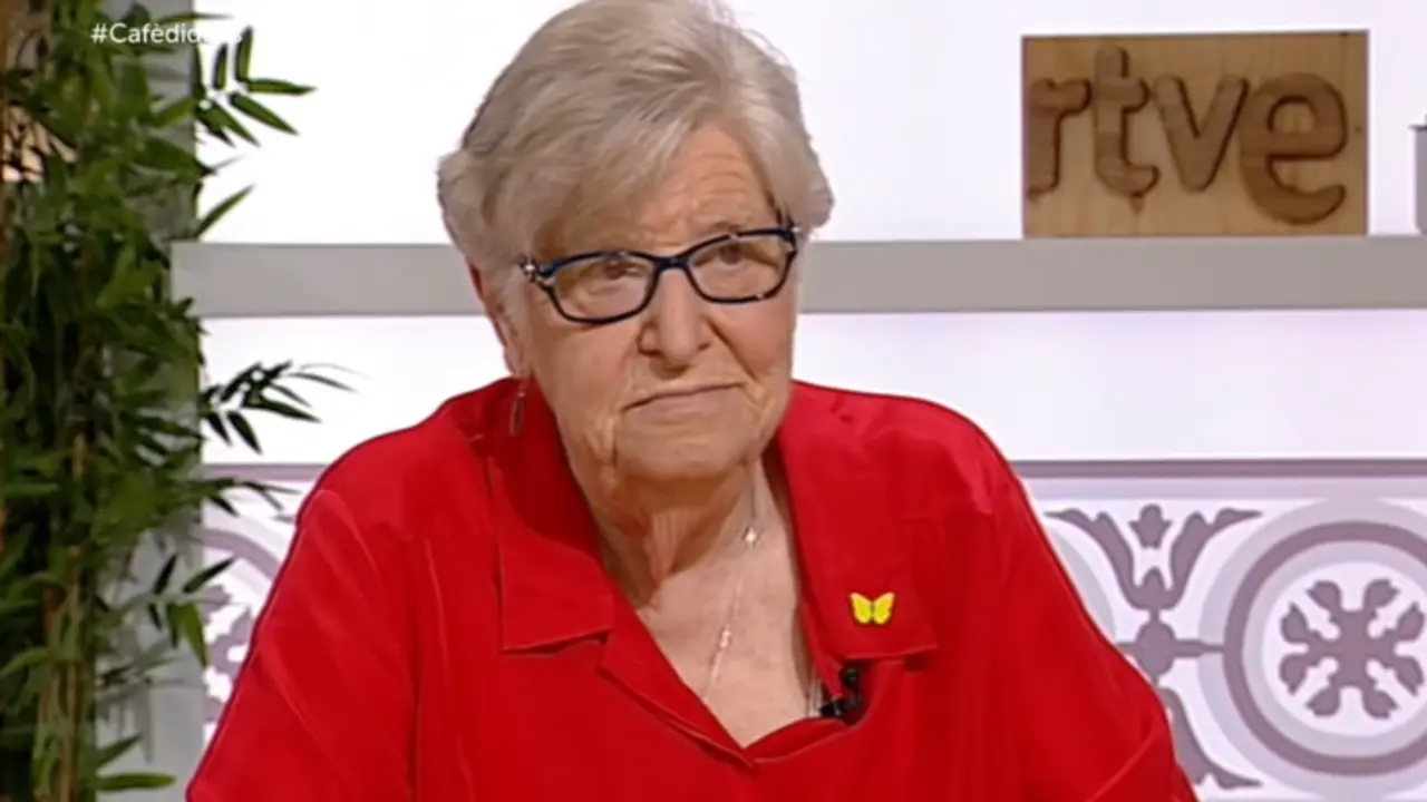 Viqui Molins, durante una intervenci&oacute;n en televisi&oacute;n. / RTVE