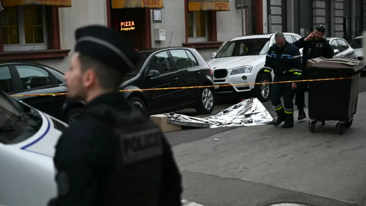 La zona del atentado terrorista en Mulhouse el 22 de febrero. / X
