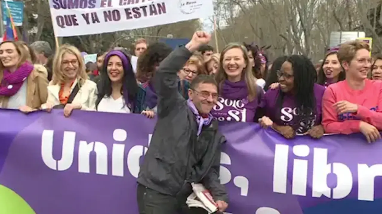 Monedero en el 8M y tras las denuncias por acoso sexual que ha recibido.