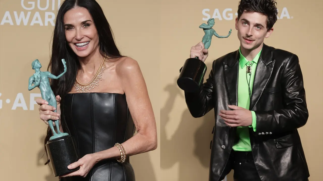 Demi Moore y Timoth&eacute;e Chalamet. / CRASH