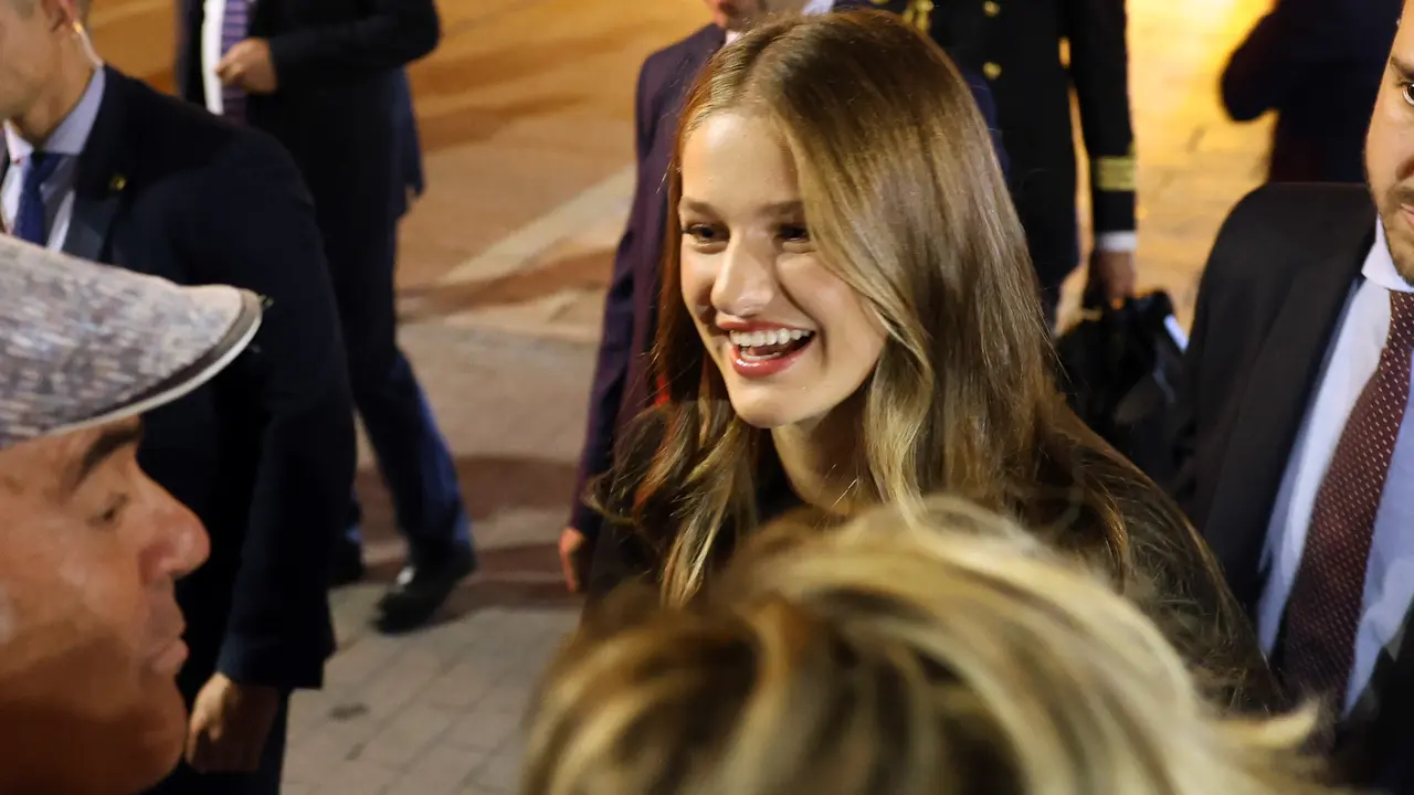 La Princesa Leonor a su salida del XXXII Concierto Premios Princesa de Asturias. / EP