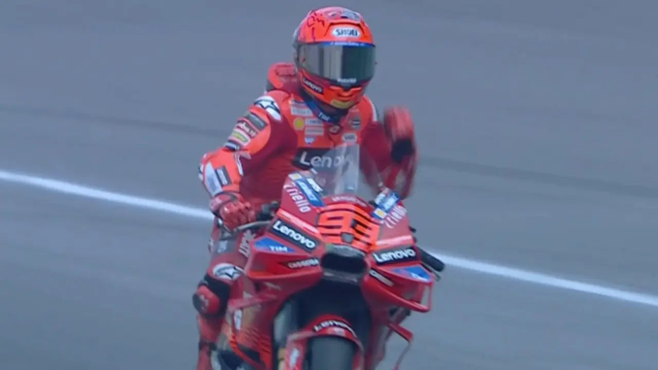 Marc M&aacute;rquez gana la primera carrera del Mundial de MotoGP. / X