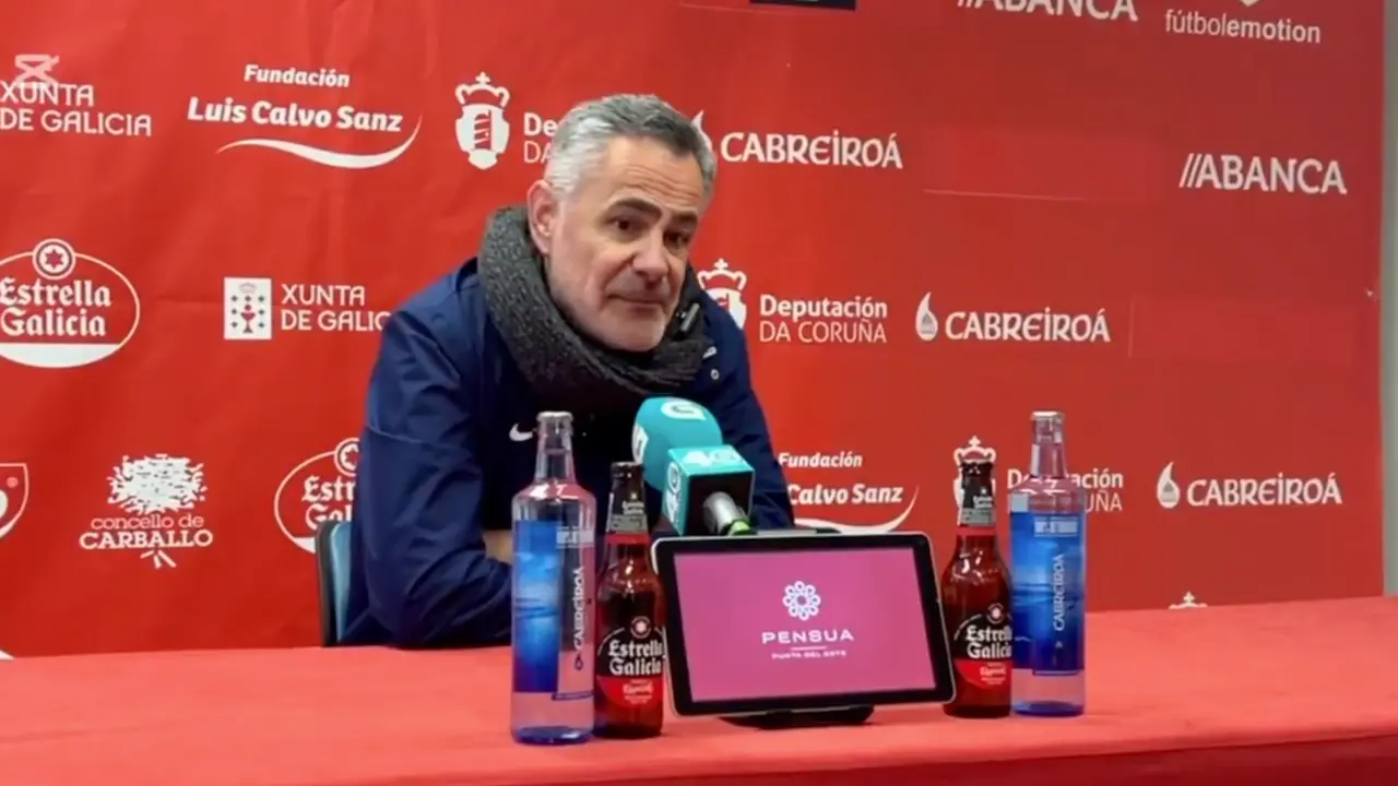Manu Calleja tras el partido ante el Berganti&ntilde;os. / X