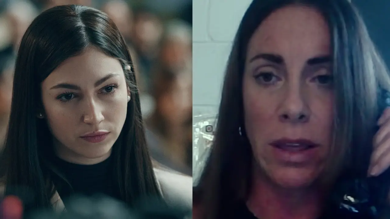&Uacute;rsula Corber&oacute; (izq), actriz que dio vida a Rosa Peral (dcha), en la serie de Netflix. / EP