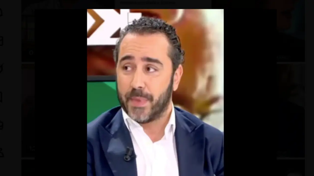 Aldama en la entrevista con Ana Rosa. / X