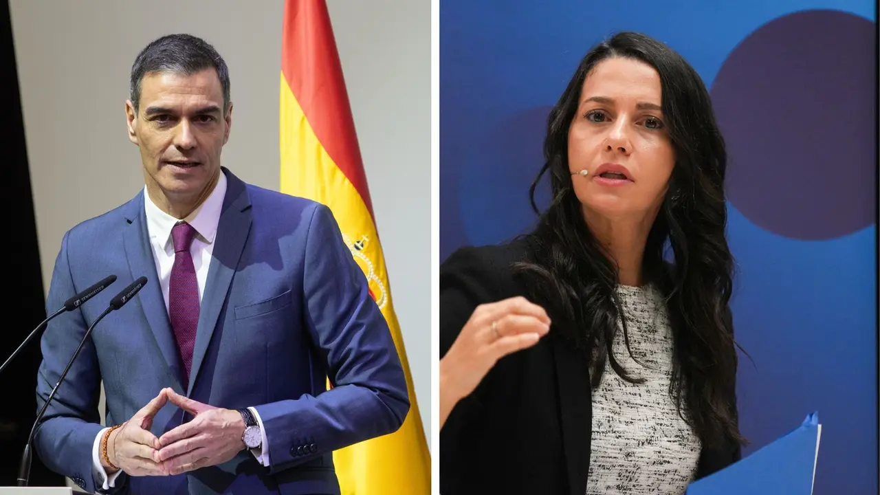 El presidente del Gobierno, Pedro S&aacute;nchez y la entonces l&iacute;der de Ciudadanos, In&eacute;s Arrimadas. / EP