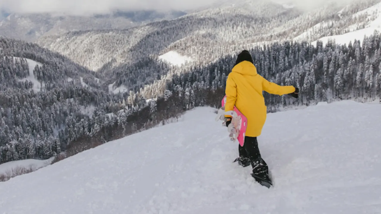 Una persona en la nieve. / A.E
