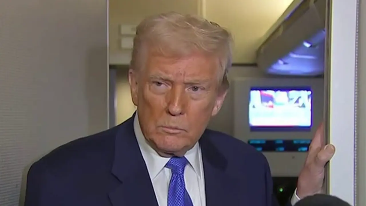 El presidente estadounidense Donald Trump, tras una reuni&oacute;n en el despacho Oval. / x