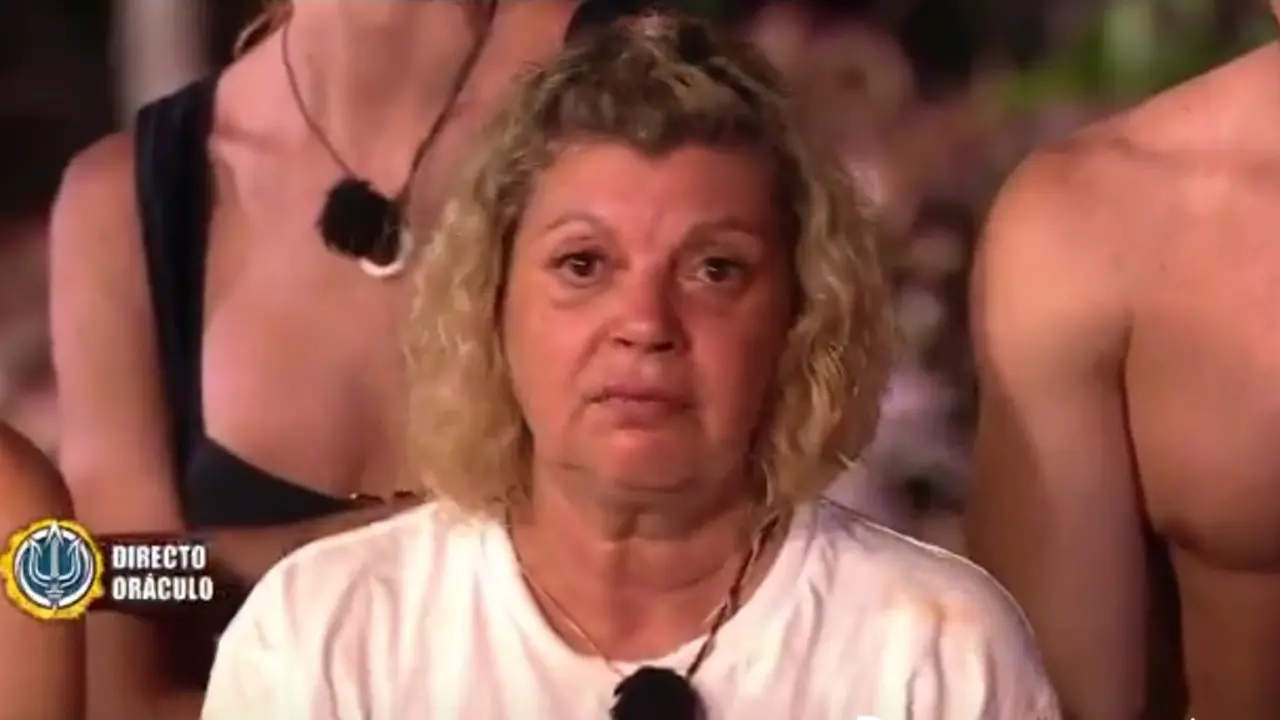 Terelu campos durante una conexi&oacute;n en Supervivientes. / X