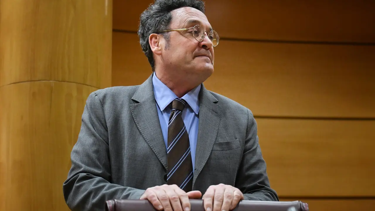 El Fiscal General del Estado, &Aacute;lvaro Garc&iacute;a Ortiz, durante su comparecencia en la Comisi&oacute;n de Justicia, en el Senado. / Fernando S&aacute;nchez