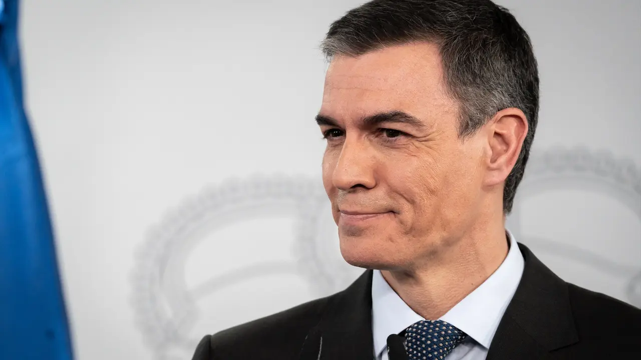 El presidente del Gobierno, Pedro S&aacute;nchez, durante una rueda de prensa. / Diego Radam&eacute;s