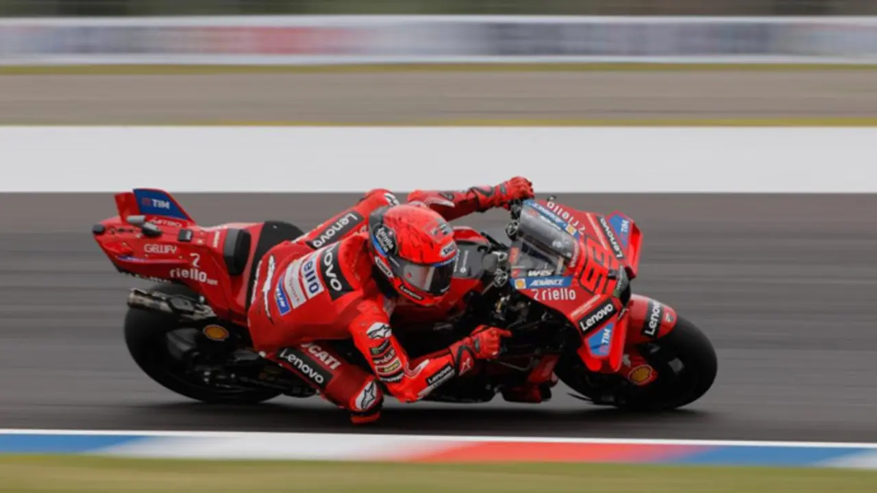 El piloto de Cervera, Marc M&aacute;rquez, sobre el circuito de Argentina. / x