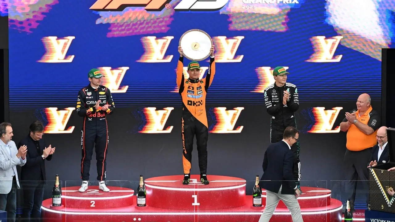 Podio del GP de Australia. / James Ross