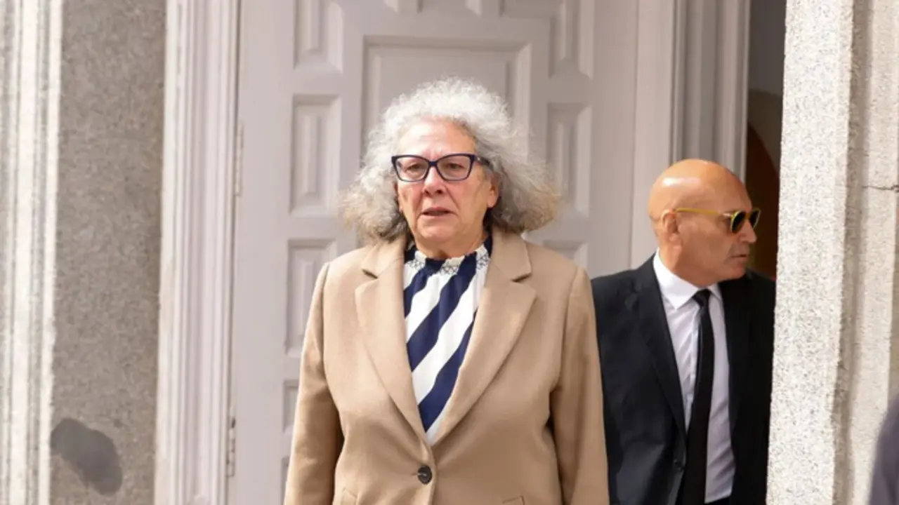 la empresaria Carmen Pano, tras su salida del Supremo. / x