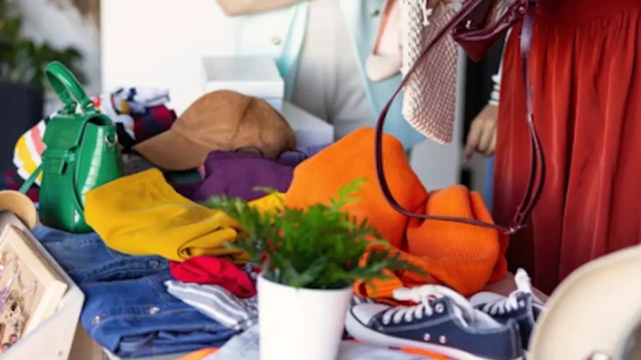 Varias personas hacen compras en un mercadillo. / A.S.P