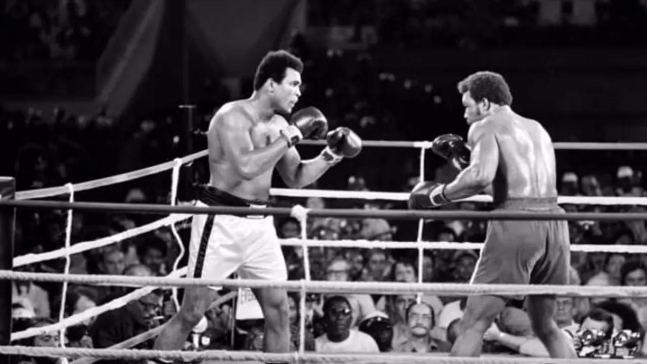 Imagen del combate entre Muhamad Ali y George Foreman. / EP