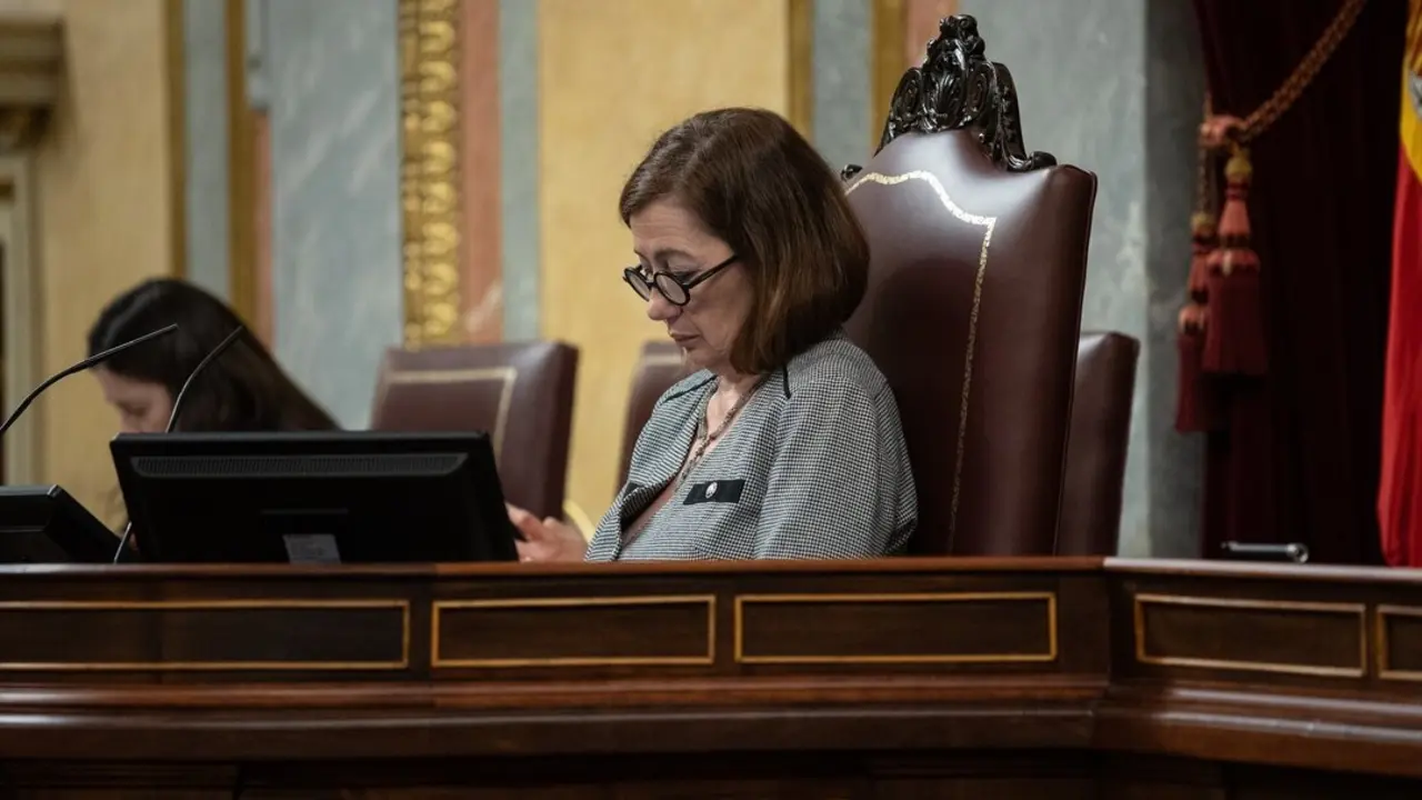 La presidenta del Congreso, Francina Armengol, durante un pleno. / Alejandro Mart&iacute;nez V&eacute;lez
