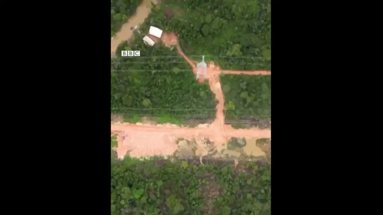 Imagen a&eacute;rea del Amazonas. / BBC