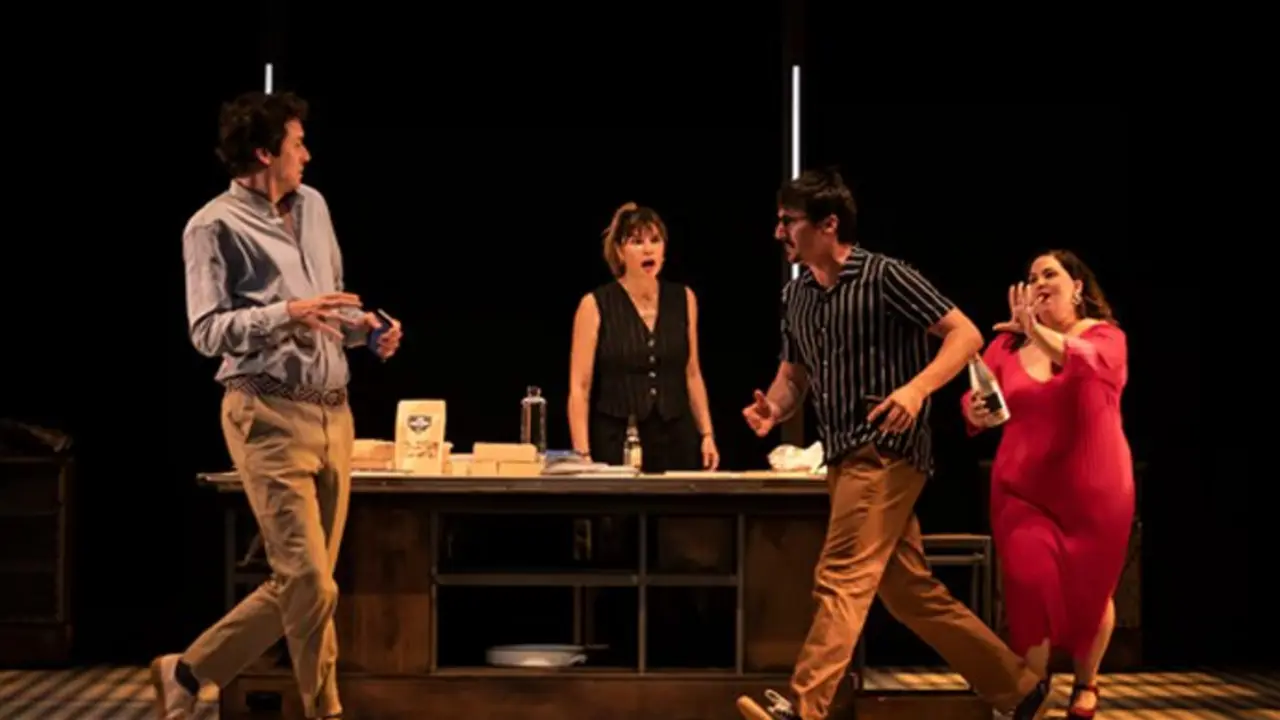 Representaci&oacute;n de una obra teatral en Santander. / x