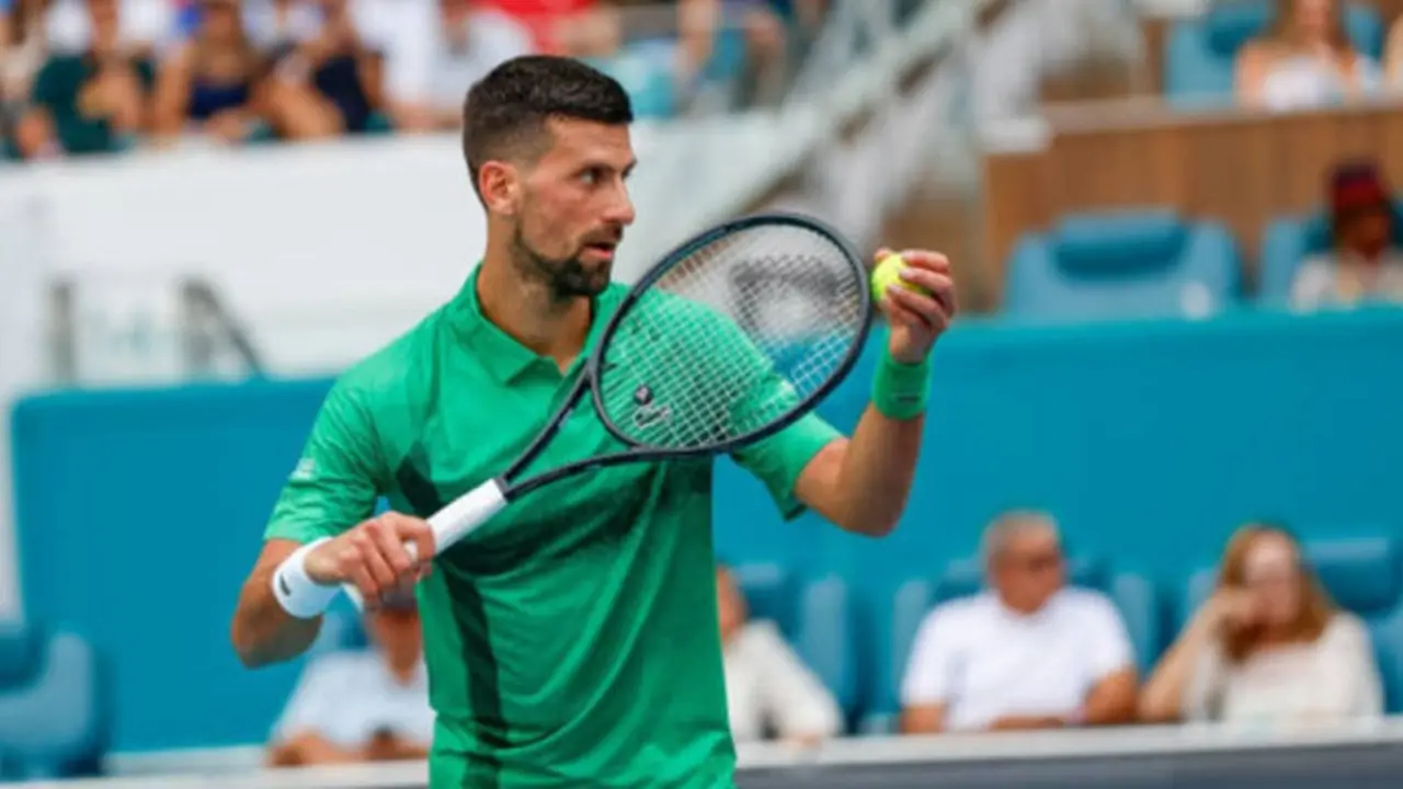 El tenista serbio, Novak Djokovic, en un torneo de Grand Slam. / x