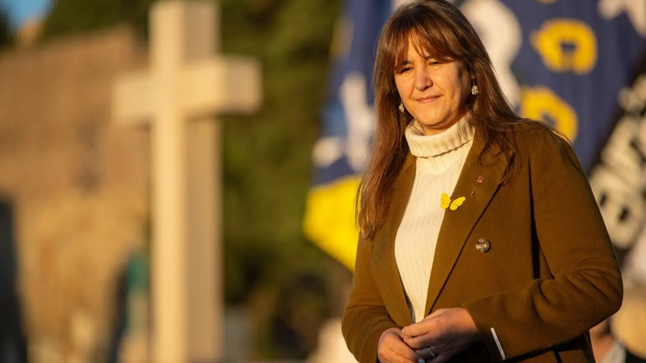 La presidenta de Junts, Laura Borr&agrave;s. / Lorena Sop&ecirc;na