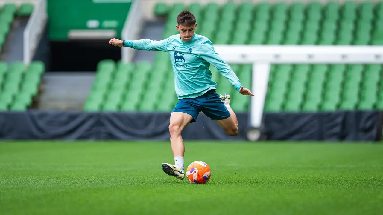El jugador del  Racing, Mar&iacute;o Garc&iacute;a. / RRC