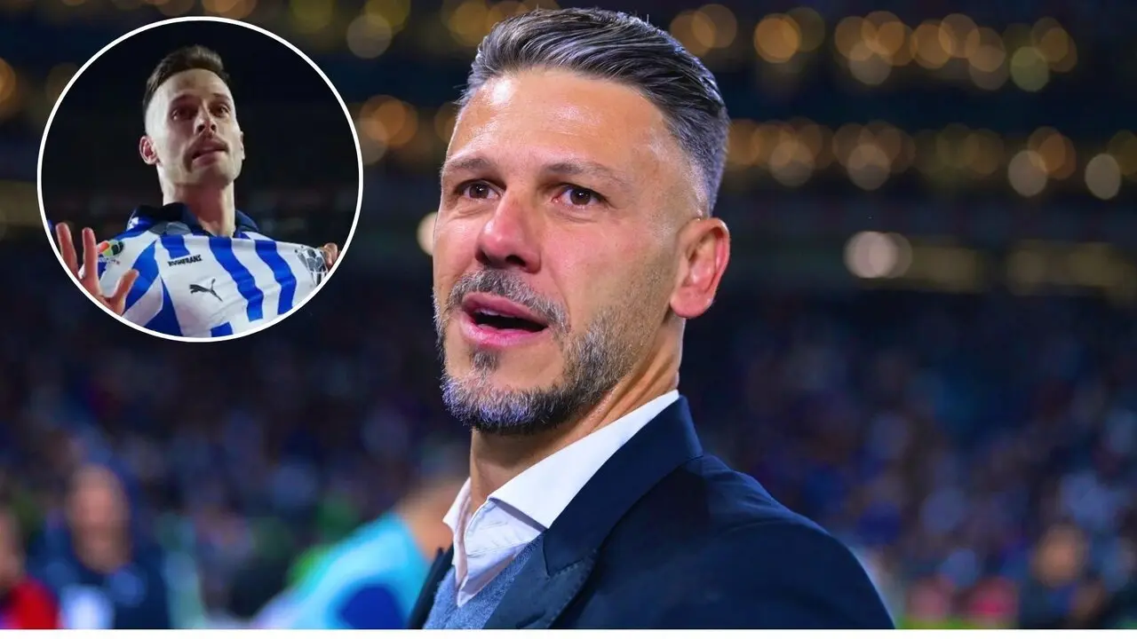 Demichelis en grande y Canales arriba a la izquierda. / X