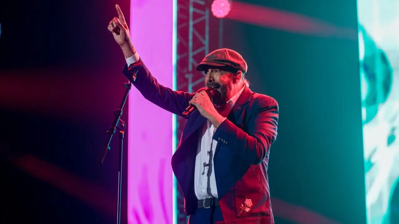 Juan Luis Guerra durante un concierto. EP