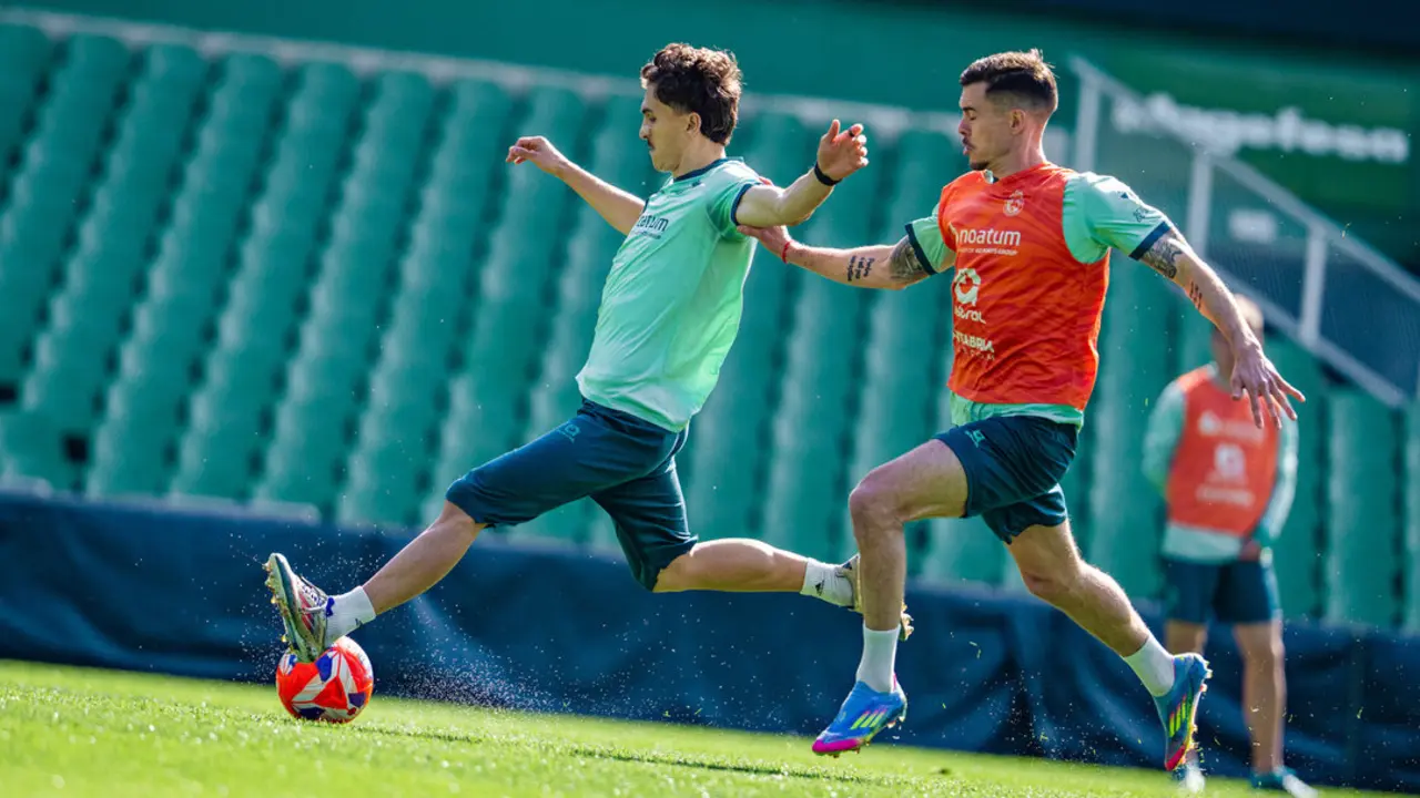 Pablo Rodr&iacute;guez durante un entrenamiento con Michelin. / RRC