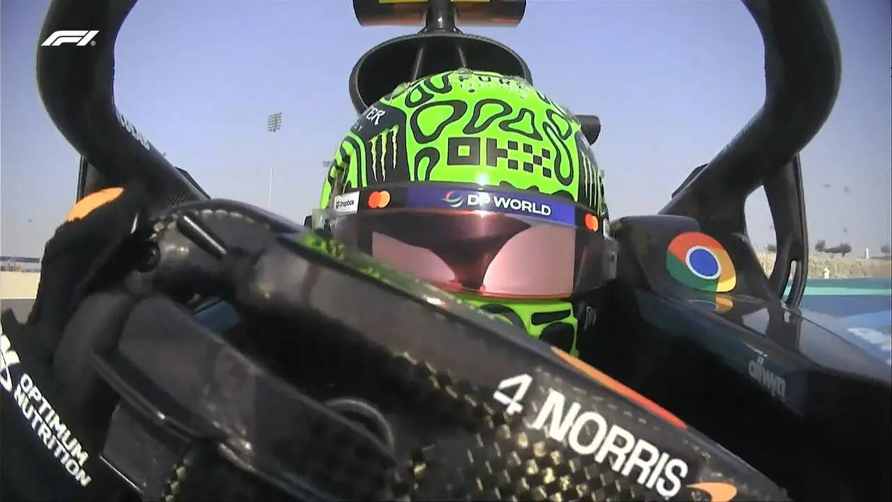 Norris durante la sesi&oacute;n de Libres. / F1