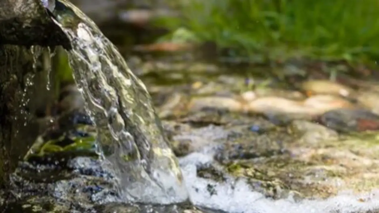 Agua saliendo de un manantial. / A.S.P