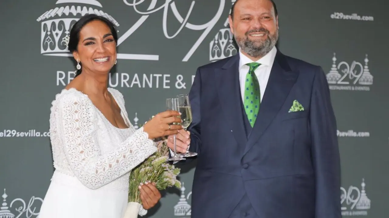 Triana Jim&eacute;nez Vega el d&iacute;a de su boda. / EP