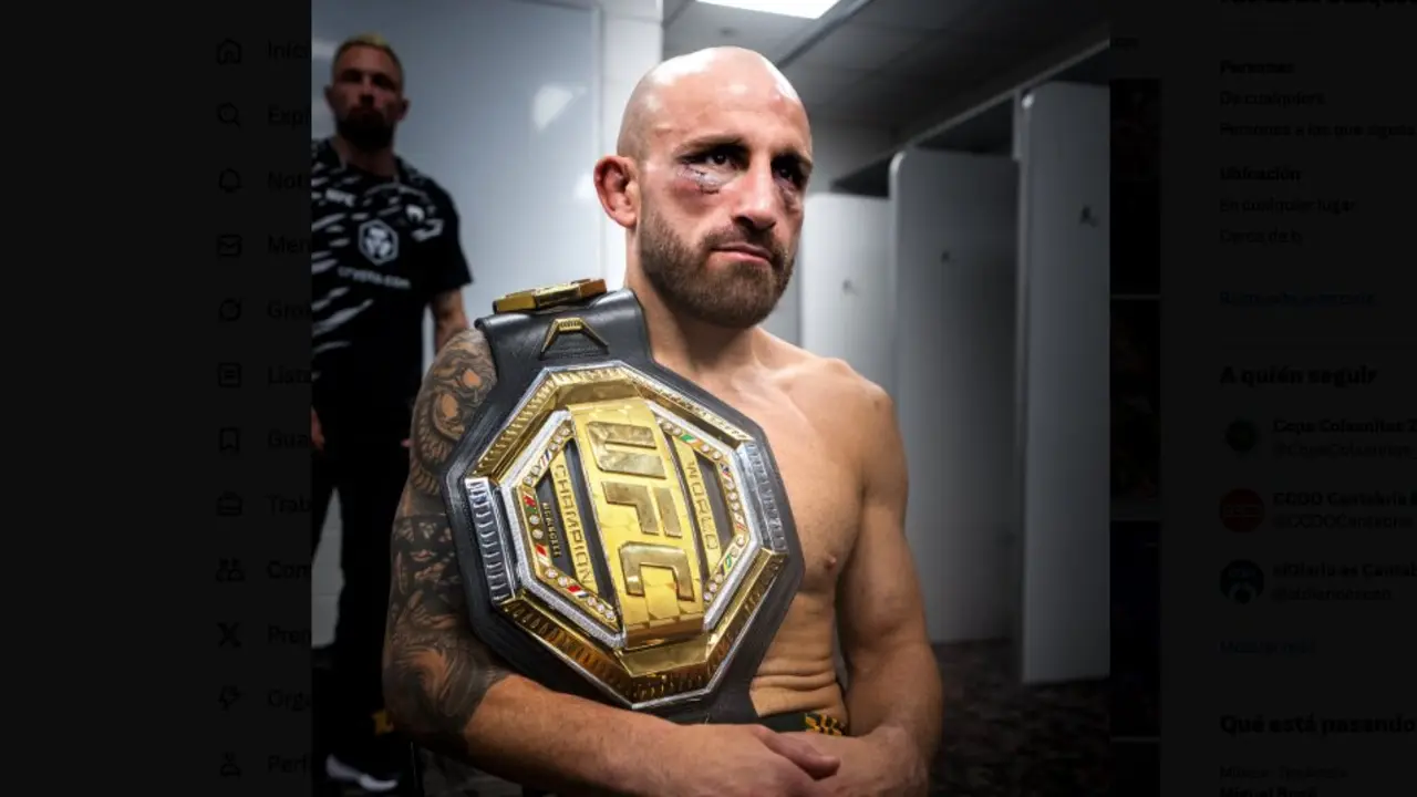 Volkanovski con el t&iacute;tulo de campe&oacute;n. / UFC