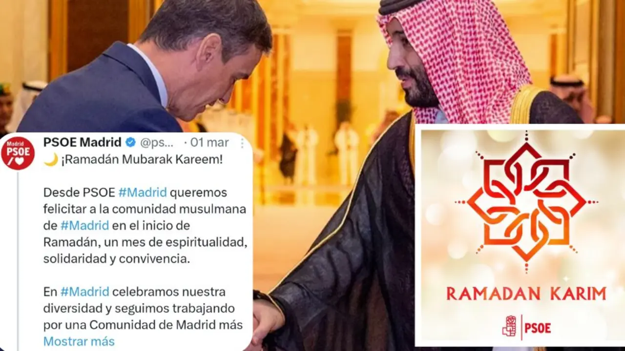 El mensaje del PSOE Madrid, publicado el 1 de marzo, deseaba un "Ramad&aacute;n Mubarak Kareem" y celebraba el inicio del mes de Ramad&aacute;n, destacando su valor de espiritualidad, solidaridad y convivencia.