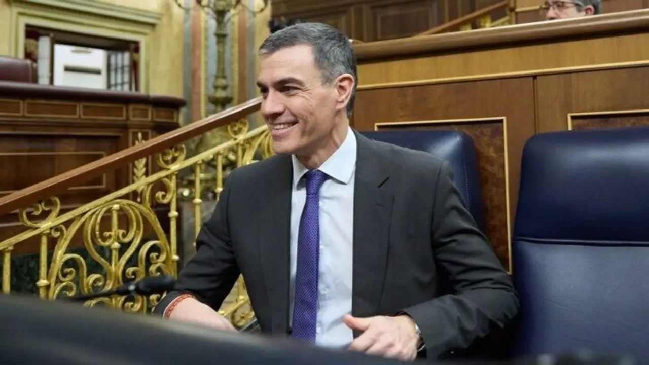 El presidente del Gobierno, Pedro S&aacute;nchez, durante una sesi&oacute;n de control al Gobierno en el Congreso de los Diputados. / Jes&uacute;s Hell&iacute;n / EP